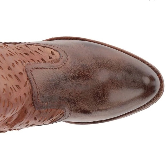 BED|STU BED STU SHOES IRMA GRAPHITO RUSTIC BOOTS HIGH STACKED HEEL LEATHER UPPER - Picture 5 of 16